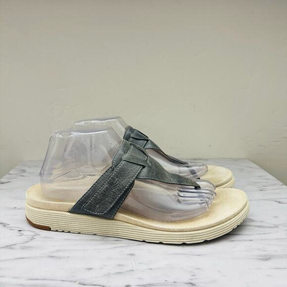 Dansko Cece Gray Leather Thong Sandal Women’s Size 9.5 - Picture 4 of 10